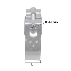 Collier à tourillon Ø32-35 mm W2 PRAMAC vis M6_ref W2SUP3235-1