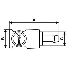 Schéma raccord sécurité air comprimé PREVOST flexible 6 mm_ref CSI_061806