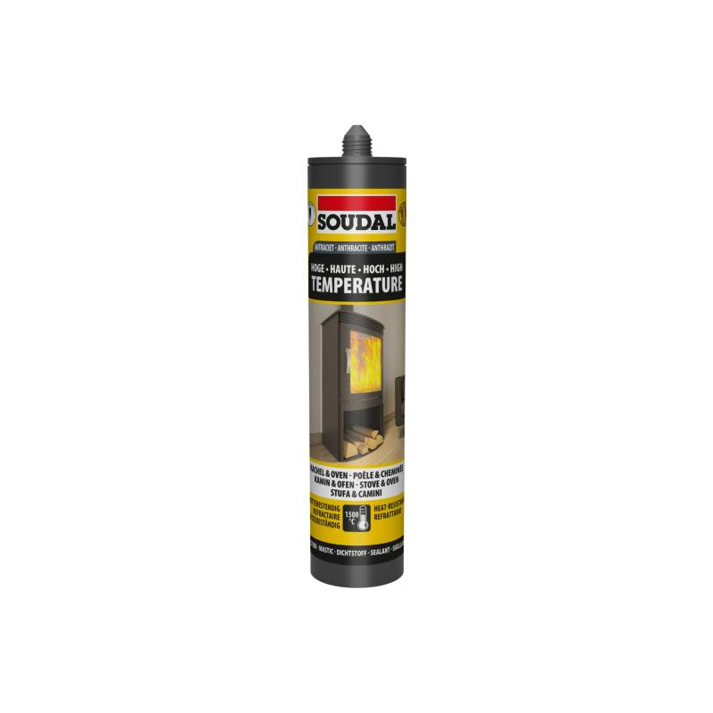MASTIC HAUTE TEMPÉRATURE NOIR - CARTOUCHE DE 300ML