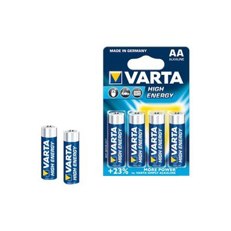 4 PILES ALCALINE LONGLIFE POWER VARTA AA/LR6 - 1,5V