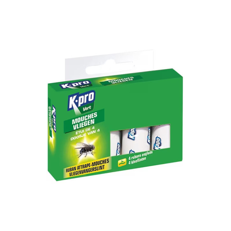 RUBAN ANTI-MOUCHES - LOT DE 4