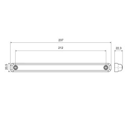 Feu de gabarit LED orange AEB avant 12/24V_200-DV-OR-1