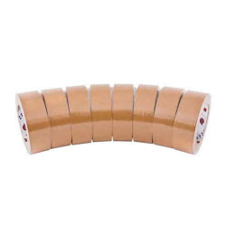 Ruban d’emballage PVC marron Eurocell 50mm x 50m pour cartons_ref PV07HA0013-1