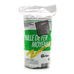 PAILLE DE FER MOYENNE GERLON NETTOYAGE BOIS, MÉTAL ET PLÂTRE 100G