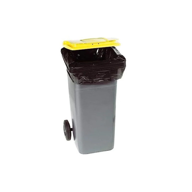HOUSSE CONTENEUR BD NOIRE  240L - ROULEAU DE 10 SACS