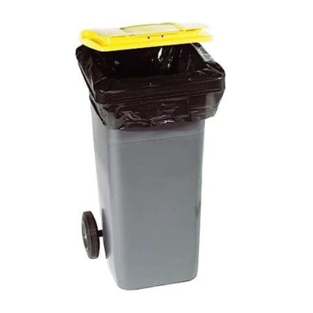HOUSSE CONTENEUR BD NOIRE  240L - ROULEAU DE 10 SACS