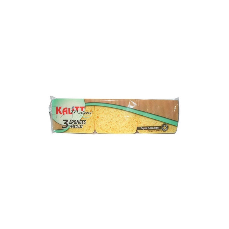 LOT DE 3 ÉPONGES VÉGÉTALES N°2 KALITT