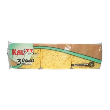 LOT DE 3 ÉPONGES VÉGÉTALES N°2 KALITT
