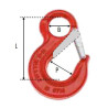 Crochet de levage à œil IDMAT 5,3 tonnes avec linguet de sécurité_ref CHRO013-1