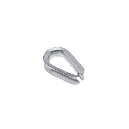 Cosse cœur standard IDMAT DN6 pour câble acier 6 mm_ref COS006