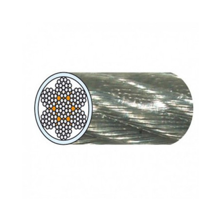 Câble acier galvanisé gainé PVC Ø10/12 mm LEVAC_ref 1310GGE180