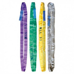 Élingue ronde textile polyester 4m CMU 1 tonne LEVAC_ref 4428M40-1