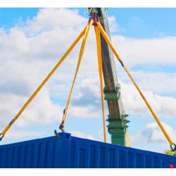 Élingue ronde textile polyester 4m CMU 1 tonne LEVAC_ref 4428M40-4