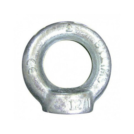 Anneau de levage femelle DIN 582 M6 acier zingué CMU 70kg Levac_ref 5026AG