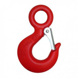 Crochet à œil Grade 80 avec linguet CMU 11,5 tonnes Levac_ref 5120G