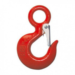 Crochet à œil acier carbone avec linguet CMU 3,2t Levac_ref 5135H