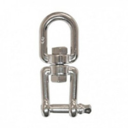 Émerillon inox avec manille Ø8 mm - CMU 450kg Levac_ref 5175BB