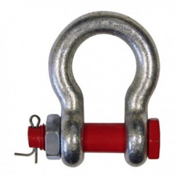 Manille lyre acier haute résistance CMU 2 tonnes Levac_ref 5211E