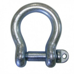 Manille lyre acier zingué Ø18 mm CMU 1 tonne Levac_ref 5250JG