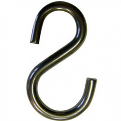 Crochet en S série légère acier zingué Ø7 mm Levac_ref 5169E