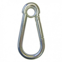 Mousqueton à œil acier zingué Ø4x40 mm LEVAC_ref 5264AO
