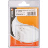 Blister de 10 cosses thermorétractables blanches à souder SODELEC pour fils 0,25 à 0,5 mm²_ref SOD02745.10