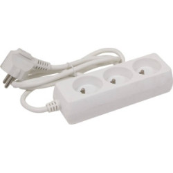 Bloc multiprises 3 prises 230V avec câble 1,5 m SODELEC pour alimentation électrique_ref SOD03106