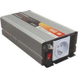 Convertisseur de tension 12V vers 230V 600W avec prise 16A SODELEC_ref SOD05118