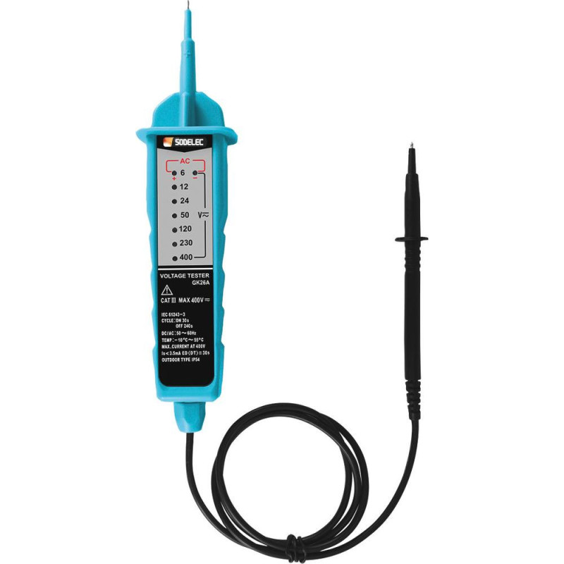 VOLTMETRE 6 A 400 V AC/DC IP54