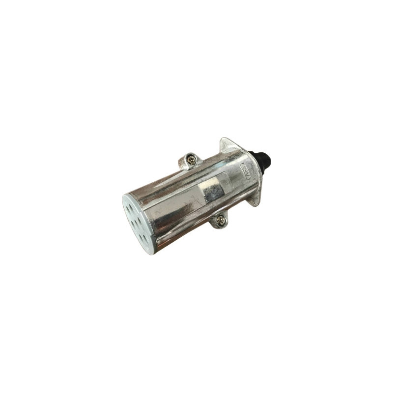 prise remorque 7 broches mâle type S 24V aluminium avec connexion à vis SODELEC_ref SOD16024