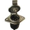 SOCLE FEMELLE MÉTALLIQUE 24V TYPE S - BLISTER