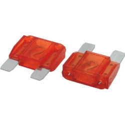 Lot de 2 fusibles enfichables maxi 50A rouges SODELEC pour protection électrique_ref SOD16708