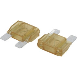 Lot de 2 fusibles enfichables maxi 70A beiges SODELEC pour protection électrique_ref SOD16709