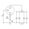 Schéma centrale clignotante 12V / 240W 3 bornes avec support métallique SODELEC_ref SOD16730
