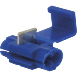 Lot de 10 connecteurs rapides bleus auto-dénudants pour dérivation de câbles SODELEC_ref SOD16748.10