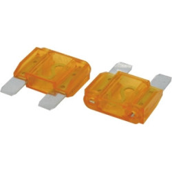 Lot de 2 fusibles enfichables maxi 40A oranges SODELEC pour protection électrique_ref SOD16751