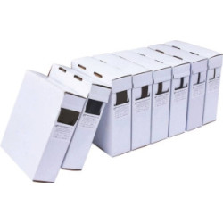 Gaine thermorétractable noire 9,5 mm x 6 m ratio 2:1 SODELEC en polyoléfine pour isolation électrique_ref SOD16794