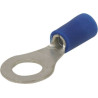 Lot de 10 cosses à œil isolées M6 bleues SODELEC pour câble électrique 1 à 2,5 mm²_ref SOD16806.10