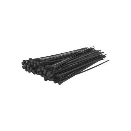 Lot de 100 colliers de serrage nylon noir 3,6x140 mm SODELEC_ref SOD16869