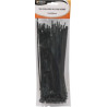Lot de 100 colliers de serrage nylon noir 3,6x200 mm SODELEC_ref SOD16870-1