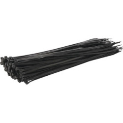 Lot de 100 colliers de serrage nylon noir 4,8x300 mm SODELEC_ref SOD16872