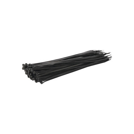 Lot de 100 colliers de serrage nylon noir 4,8x300 mm SODELEC_ref SOD16872