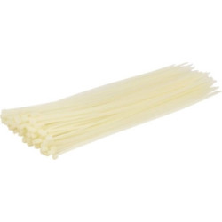 Lot de 100 colliers de serrage nylon incolores 4,8x300 mm SODELEC_ref SOD16897