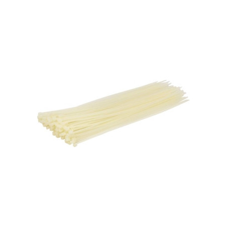 Lot de 100 colliers de serrage nylon incolores 4,8x300 mm SODELEC_ref SOD16897