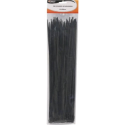 Lot de 100 colliers de serrage nylon noir 4,8x380 mm SODELEC_ref SOD17182-1