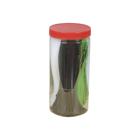 Assortiment de 450 colliers de serrage nylon en boîte PVC SODELEC_ref SOD17184