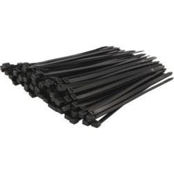 Lot de 100 colliers de serrage nylon noir 7,2x200 mm SODELEC_ref SOD17187
