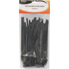 Lot de 100 colliers de serrage nylon noir 7,2x200 mm SODELEC_ref SOD17187-1