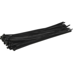 Lot de 100 colliers de serrage nylon noir 7,2x450 mm SODELEC_ref SOD17188