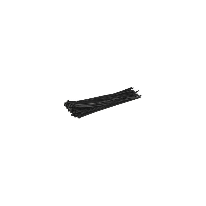 Lot de 100 colliers de serrage nylon noir 7,2x450 mm SODELEC_ref SOD17188